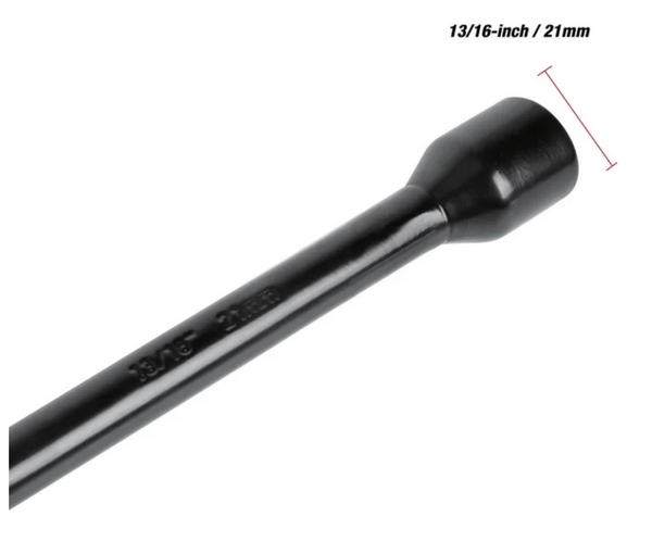 Hyper Tough Heavy Duty Lug Wrench, Carbon Steel, Tire Iron 16-inch, Black