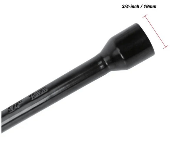 Hyper Tough Heavy Duty Lug Wrench, Carbon Steel, Tire Iron 16-inch, Black
