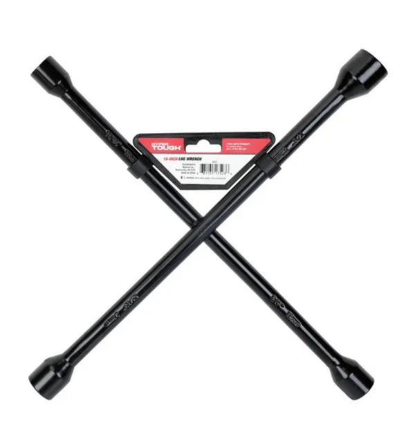 Hyper Tough Heavy Duty Lug Wrench, Carbon Steel, Tire Iron 16-inch, Black