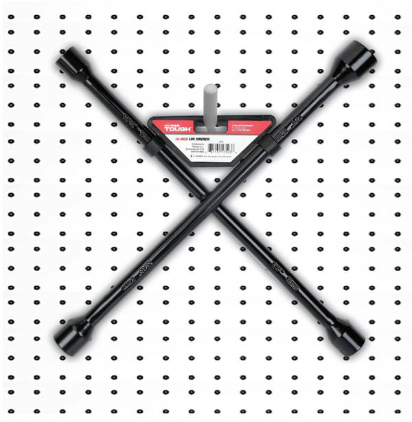 Hyper Tough Heavy Duty Lug Wrench, Carbon Steel, Tire Iron 16-inch, Black