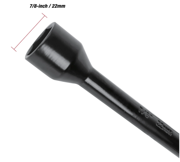 Hyper Tough Heavy Duty Lug Wrench, Carbon Steel, Tire Iron 20-inch, Black