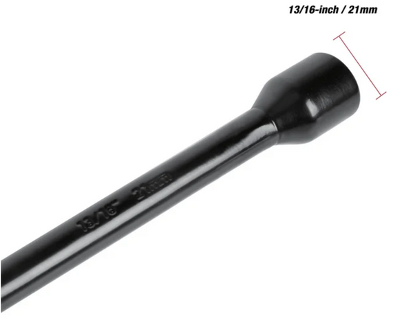 Hyper Tough Heavy Duty Lug Wrench, Carbon Steel, Tire Iron 20-inch, Black