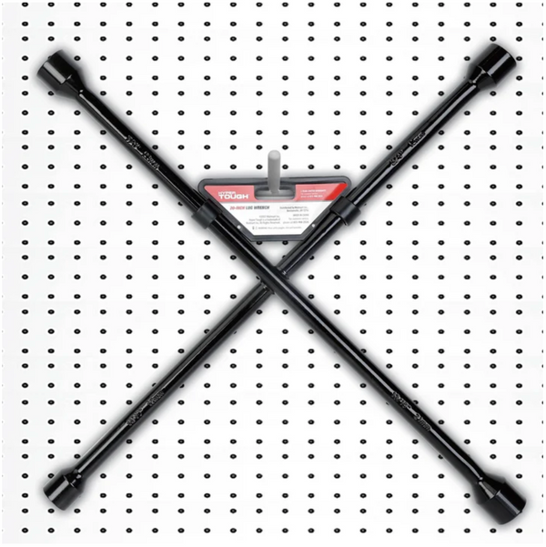 Hyper Tough Heavy Duty Lug Wrench, Carbon Steel, Tire Iron 20-inch, Black
